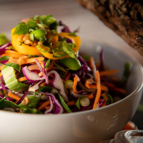 Crunchy Peanut Grain Salad with chicken - Clean Slate Food Co.