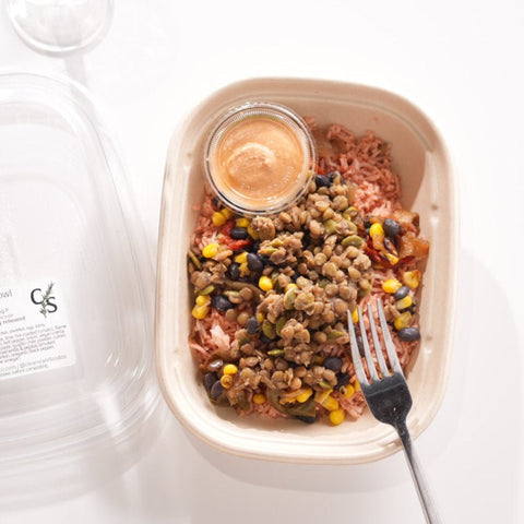 loaded taco bowl - Clean Slate Food Co.