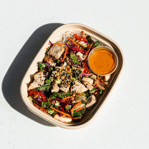 steak & chilled noodle salad - Clean Slate Food Co.
