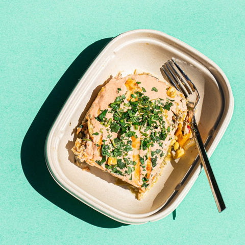 chicken enchiladas roja - Clean Slate Food Co.