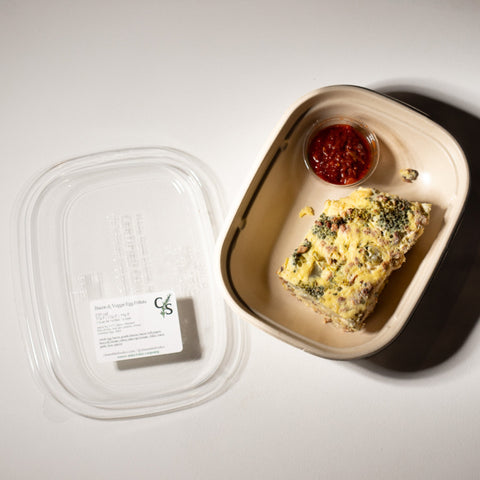 bacon & veggie egg frittata - Clean Slate Food Co.