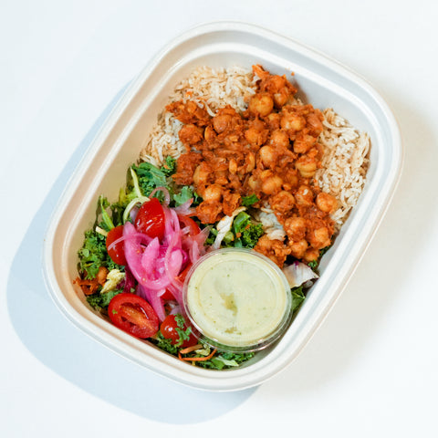 tandoori chickpea bowl - Clean Slate Food Co.