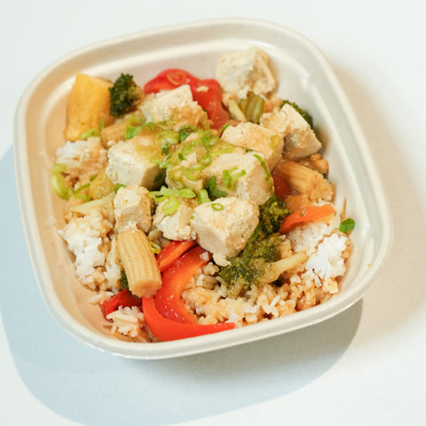 teriyaki bowl with tofu - Clean Slate Food Co.
